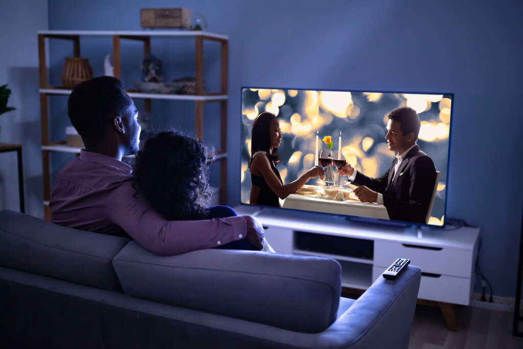 couple regarde un film