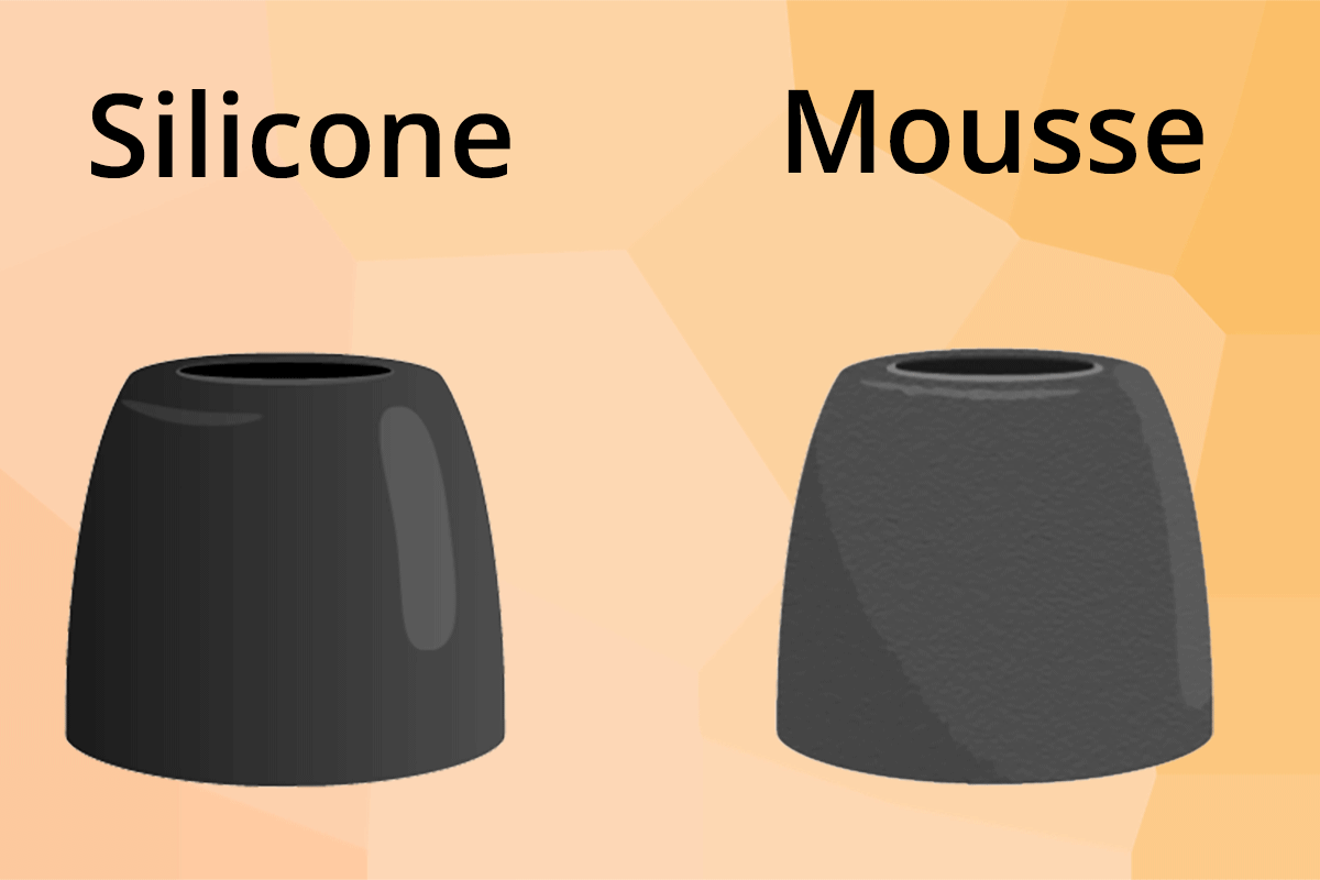 silicone et mousse